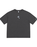 "GREY" BOXY CROP T-SHIRT