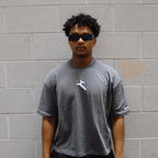 "GREY" BOXY CROP T-SHIRT