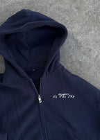 "NAVY BLUE" ZIP-UP HOODIE