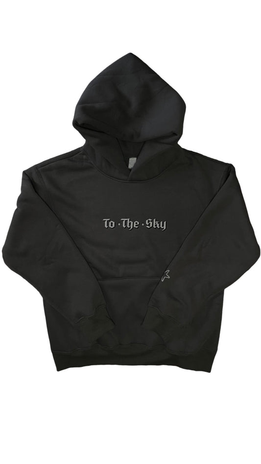 “To The Sky” heavyweight hoodie - Dark grey
